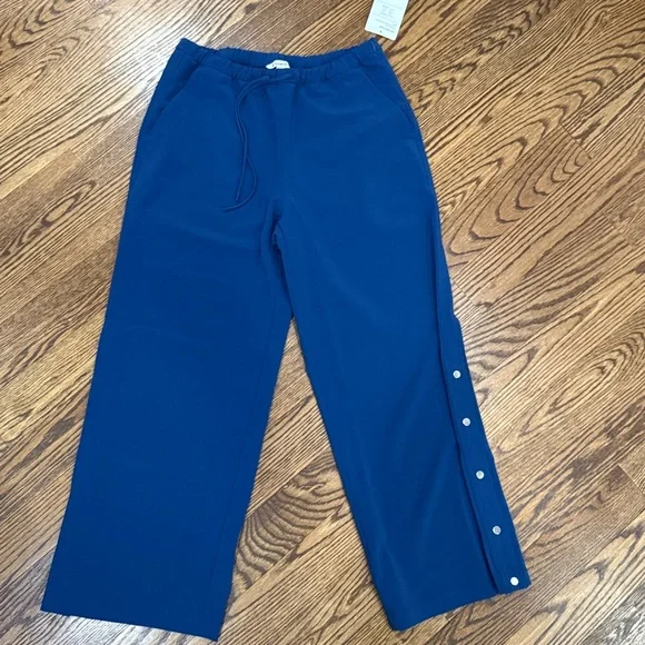 Athleta MVP Snap Pant Maritime Blue Small Petite new with tags track pant - Picture 7 of 9